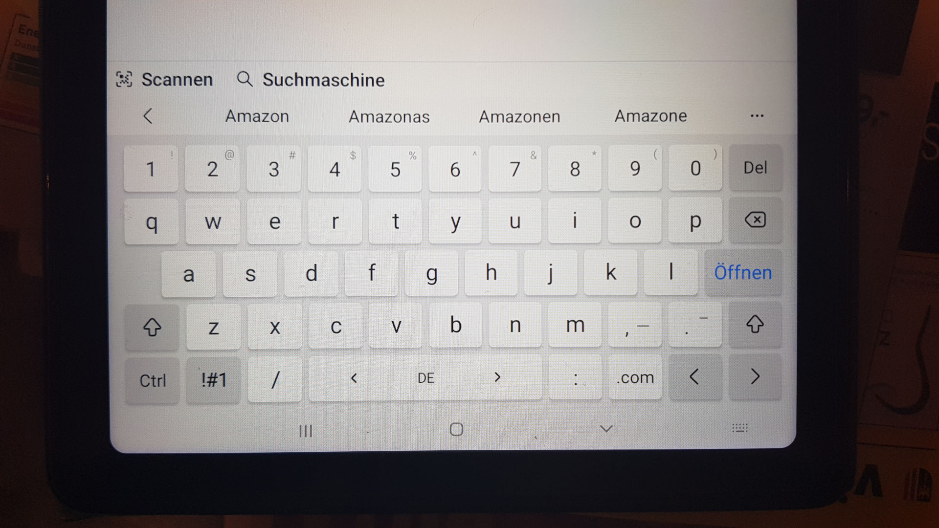 German Keyboard-Layout redefined by chinese Tablet company