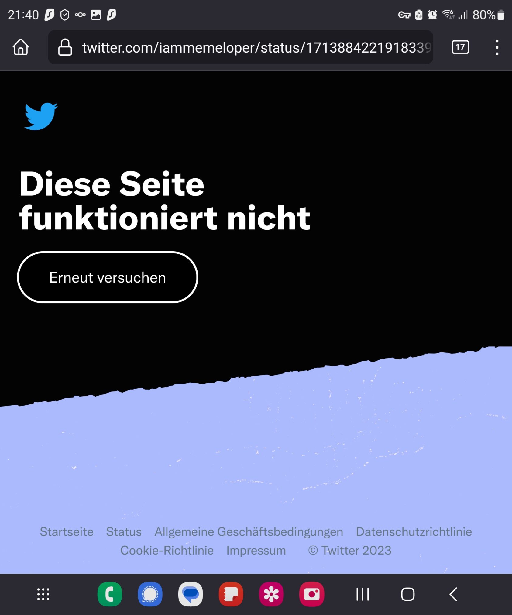 Say bye bye to twitter