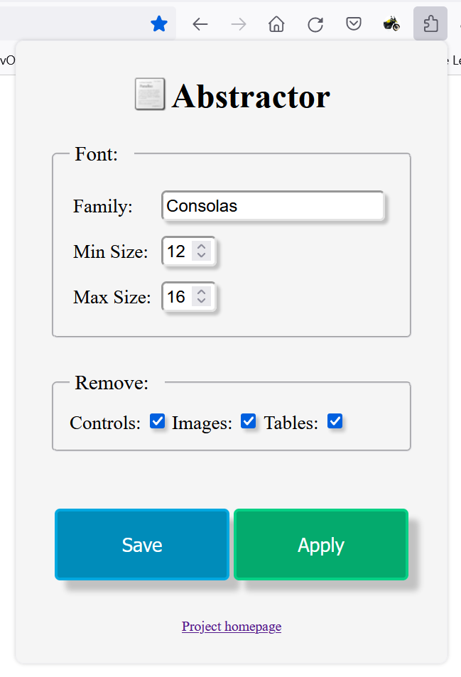 Erste Version des Firefox Add-ons Abstractor